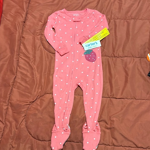 Carter's Pink Polka Dot Baby Onesie - Picture 1 of 1